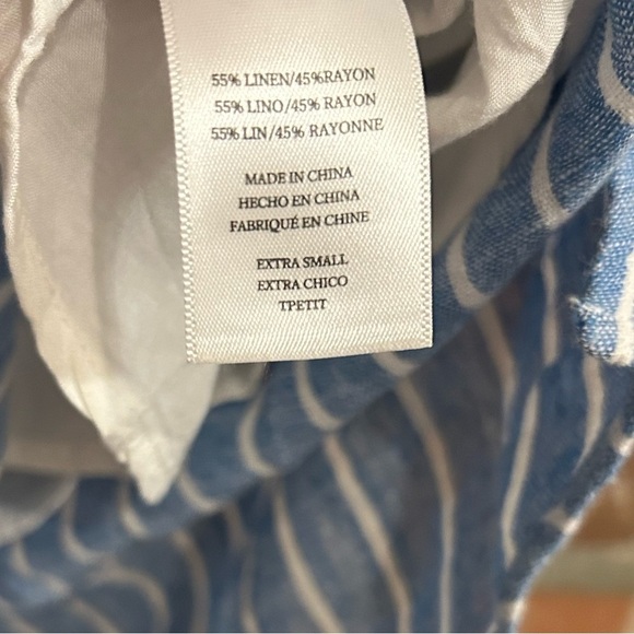 Rails Rails Emma Stripe Linen Blend Mini Dress XS - Picture 6 of 8